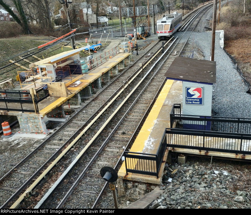 Township Line Rd. station rebuilding